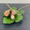 Ceramic Figs and Leaf